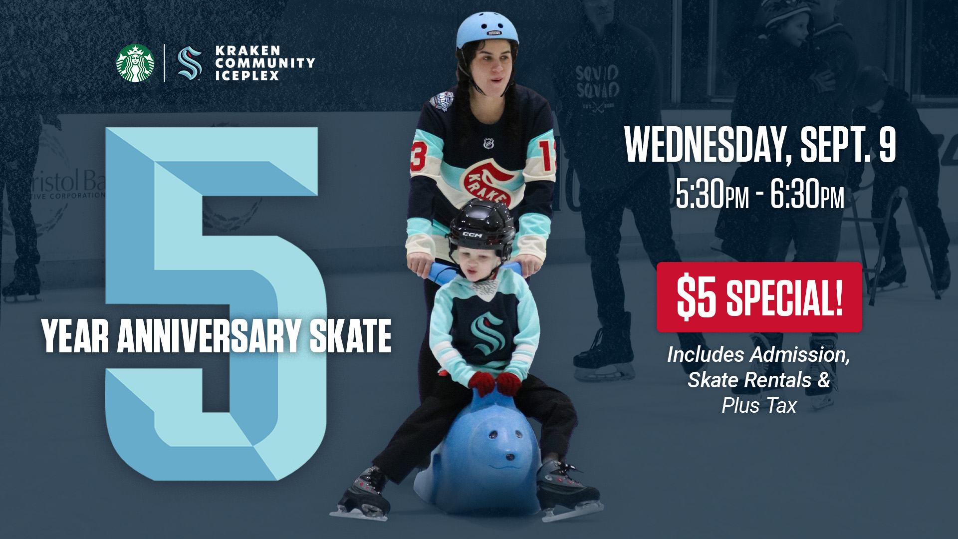 $5 Skate for 5 Years