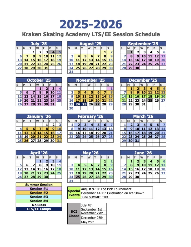 2025 - 2026 LTS SESSION SCHEDULE updated
