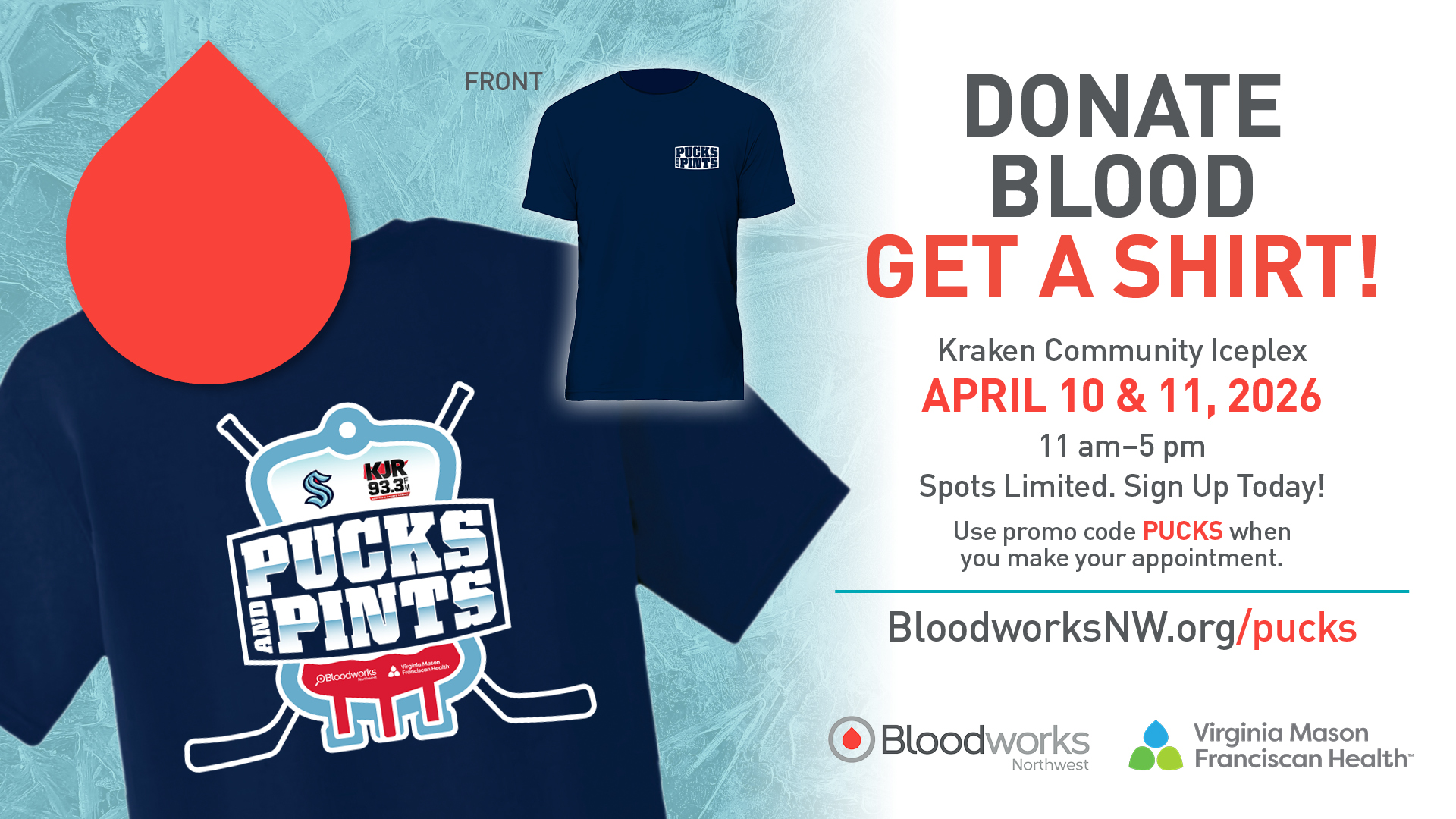 Pucks & Pints Blood Drive